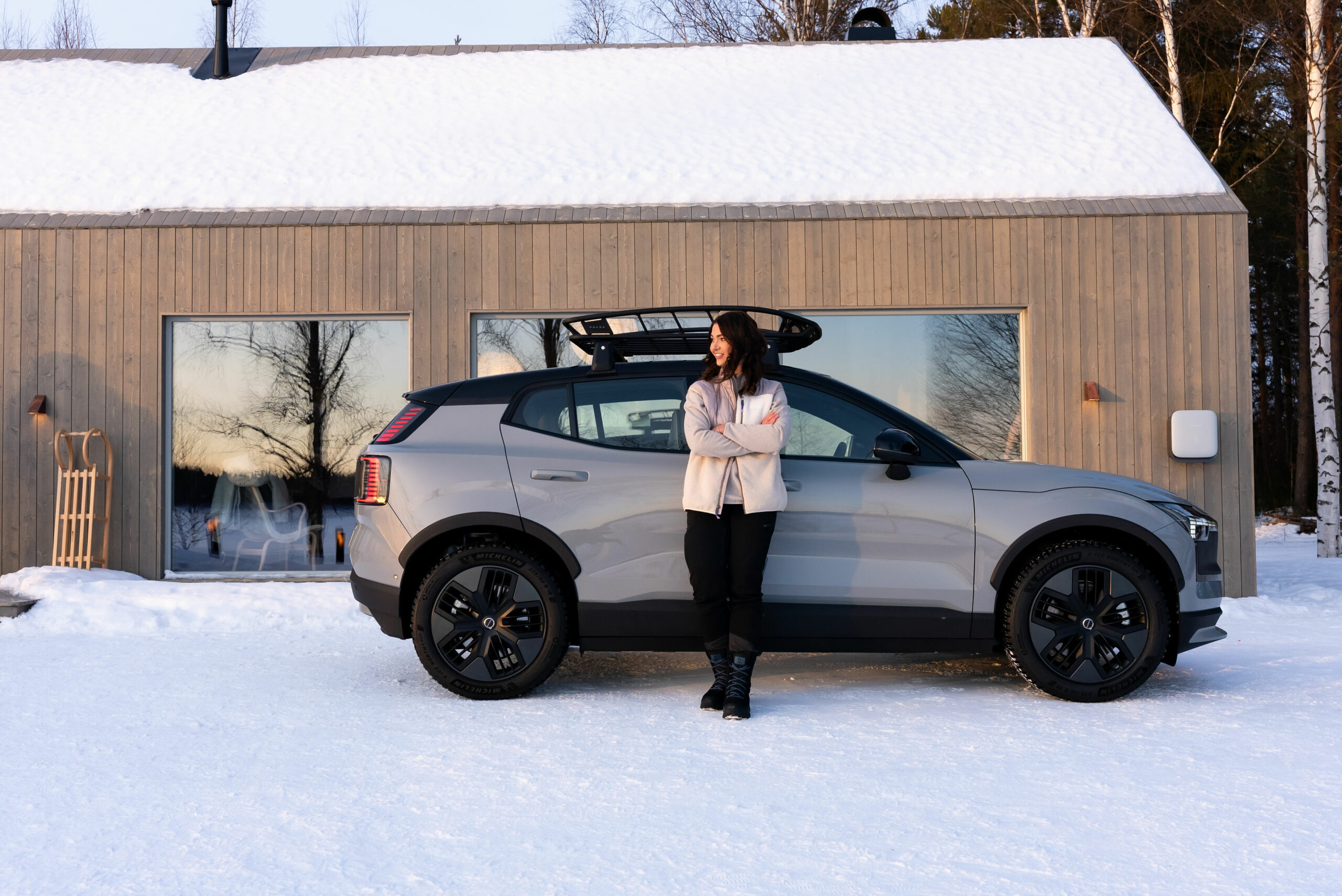 Katharina Sachs con la Volvo EX30