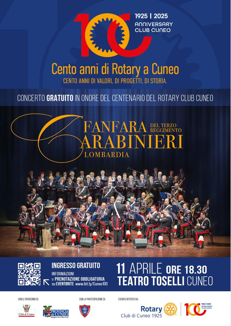 cento anni Rotary Club Cuneo