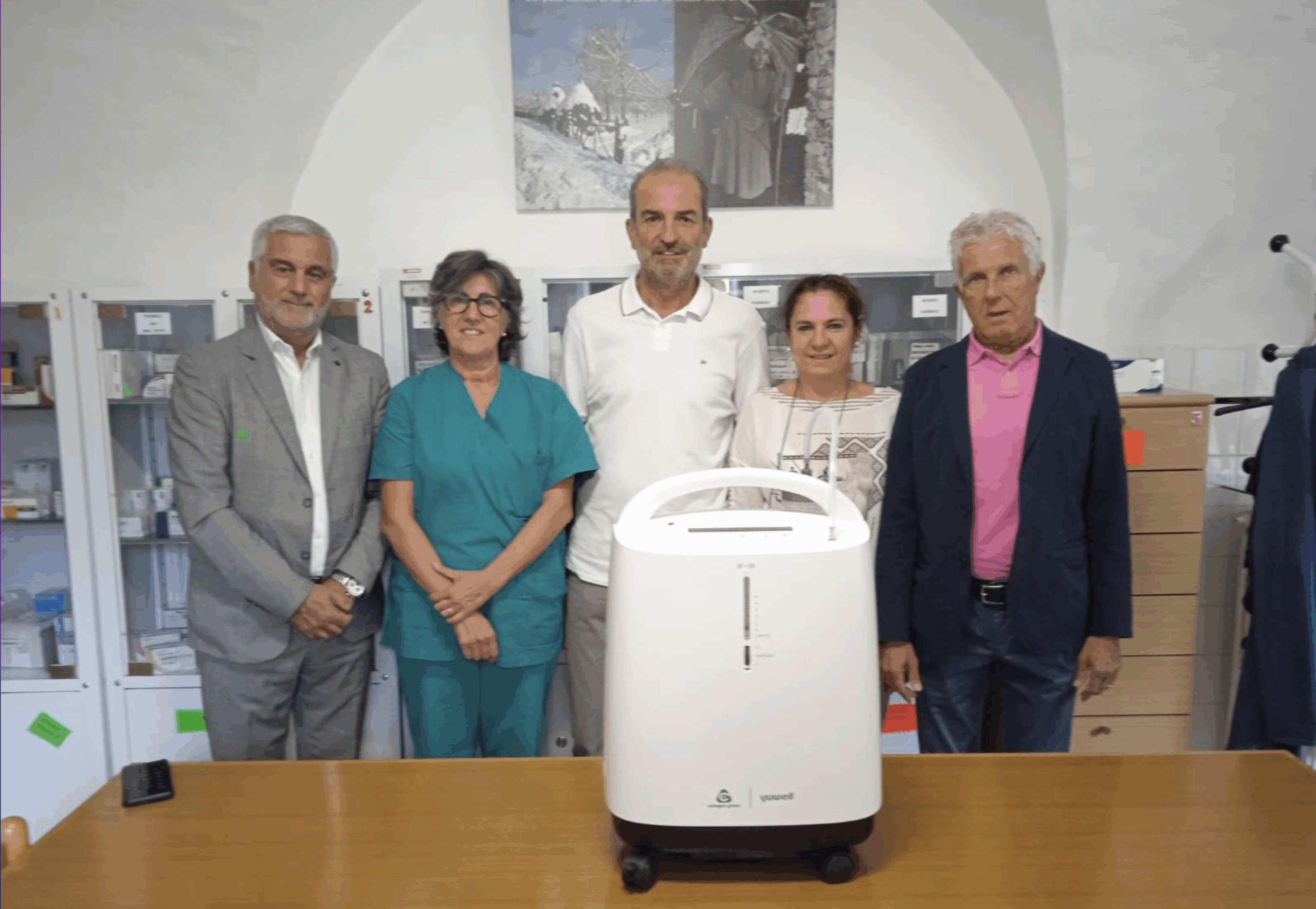 ossigenatore donato dall'associazione Fai entrare il sole nelle case di riposo