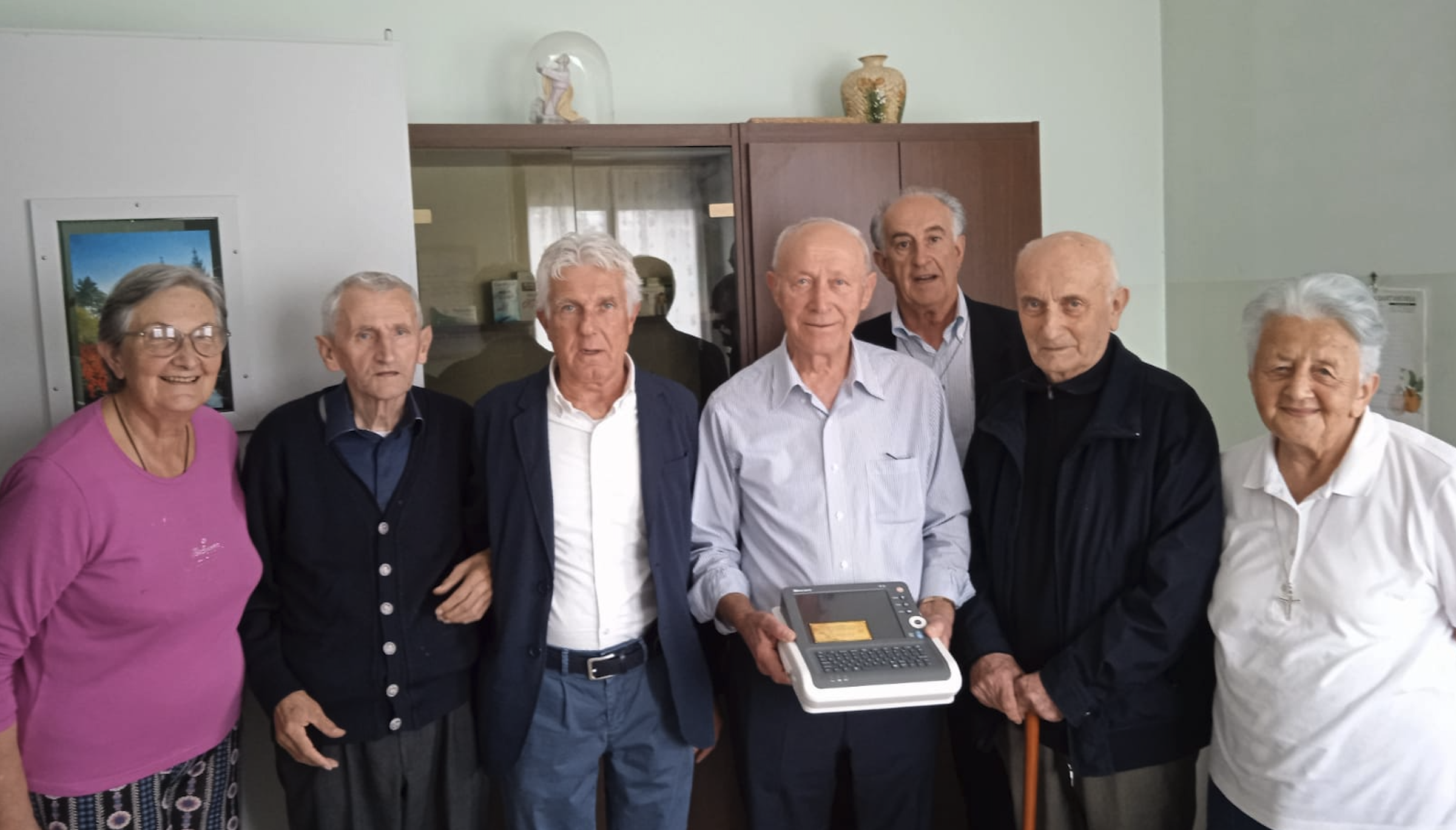 elettrocardiografo alla Casa del clero di Fontanelle