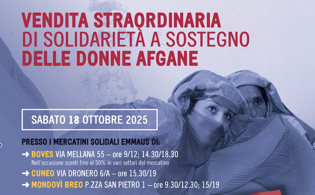 Emmaus, vendita per le donne afgane