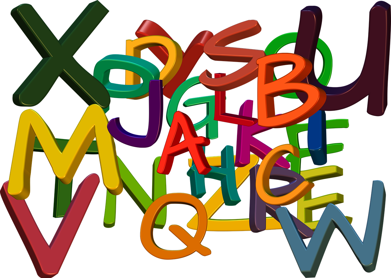 lettere dell'alfabeto