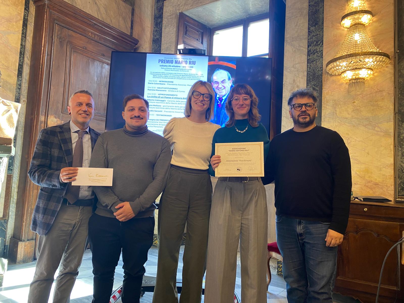 premiazione Voci erranti