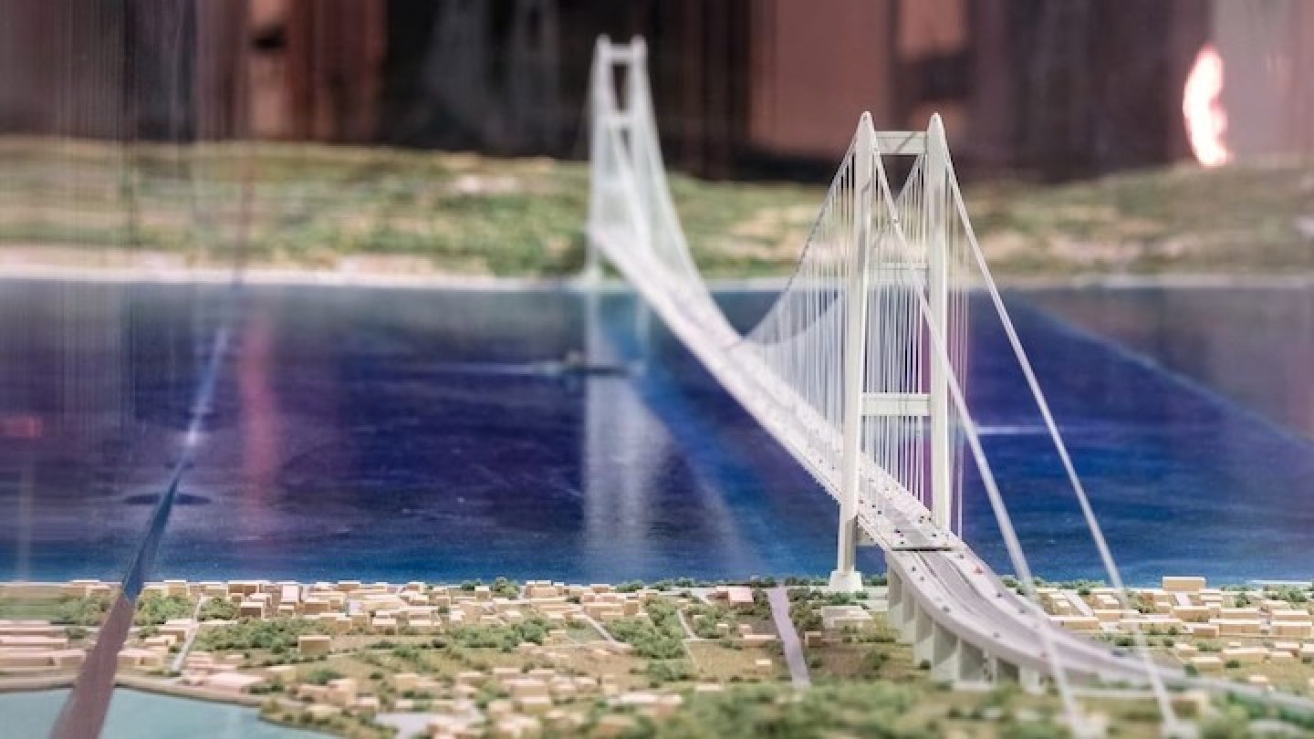 Ponte sullo Stretto (fototratta dal sito del Ministero delle infrastrutture e dei trasporti)