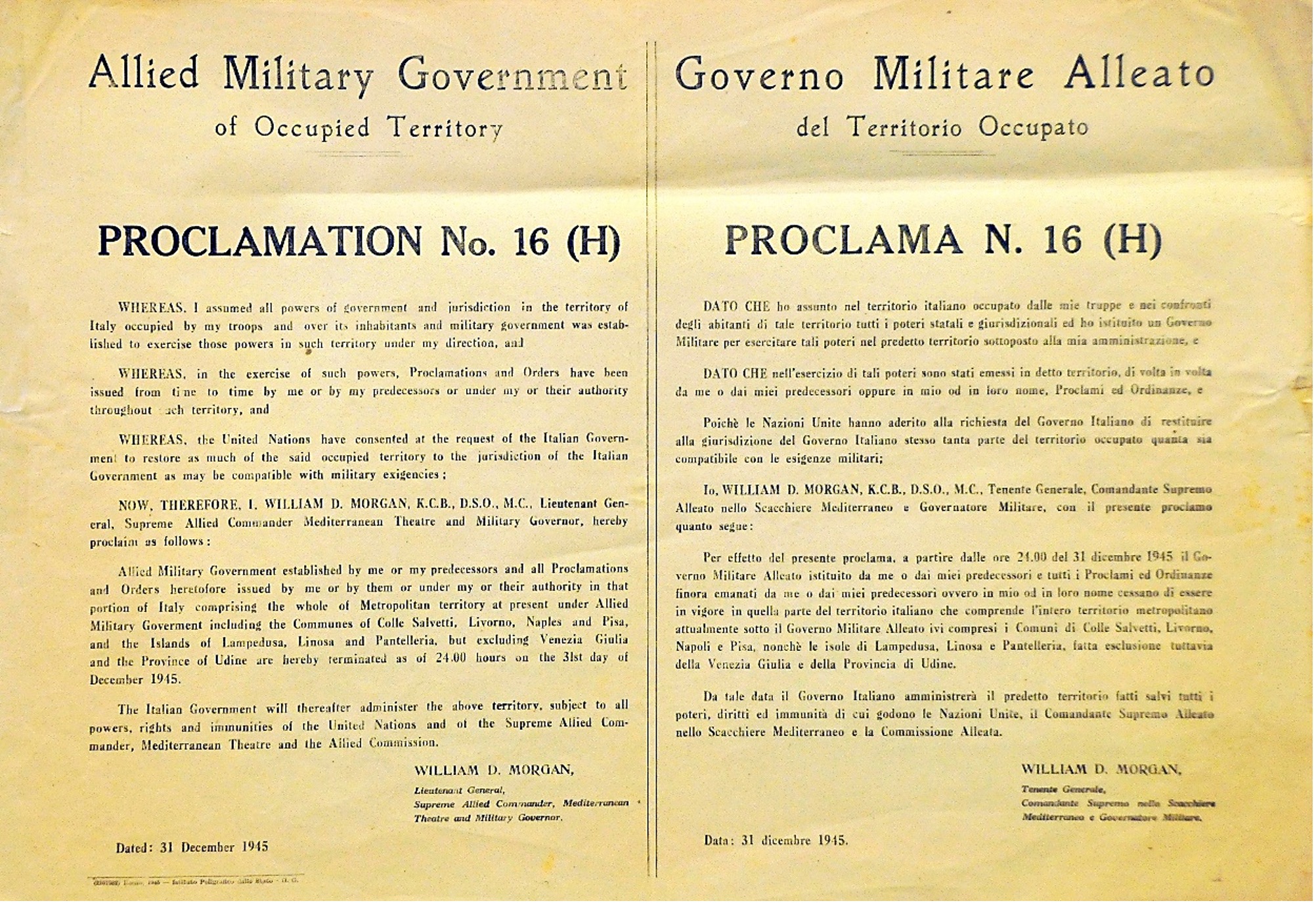 Manifesto Cuneo 1945