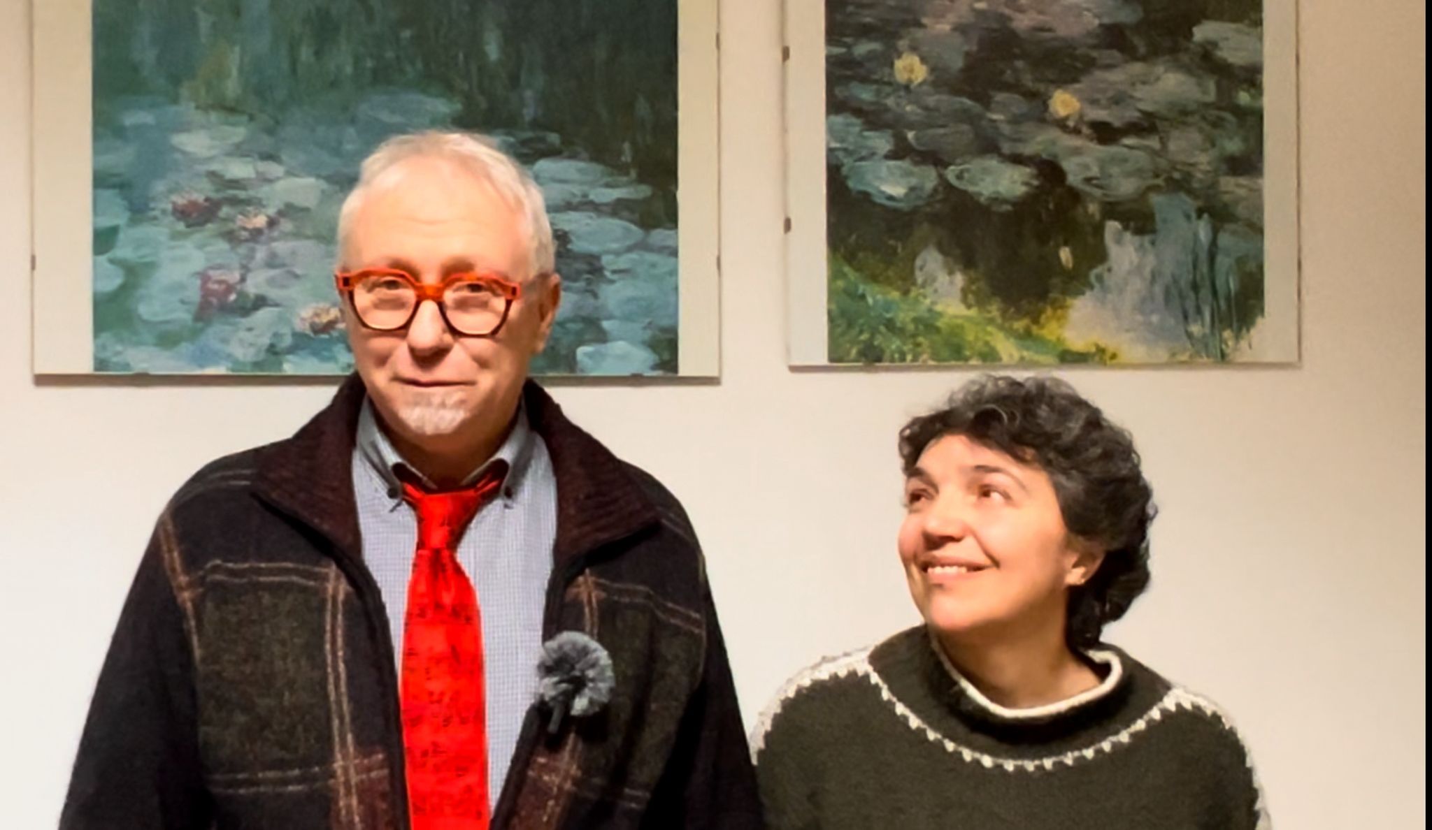 Michele Monticone con la moglie