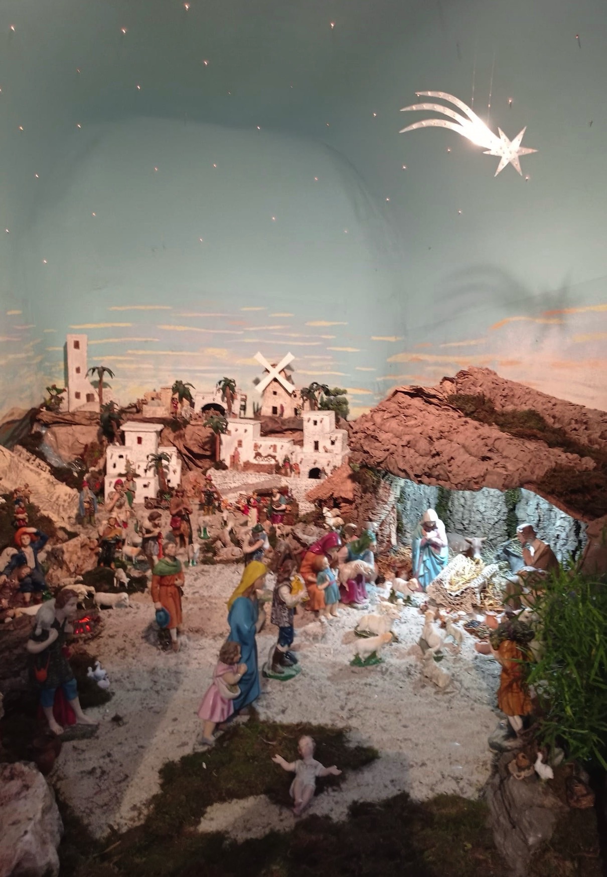 presepe in mostra al santuario degli angeli a Cuneo