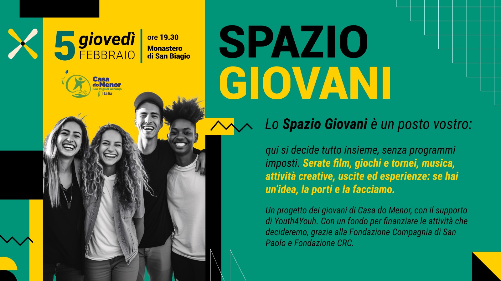 spazio giovani al Monastero di San Biagio