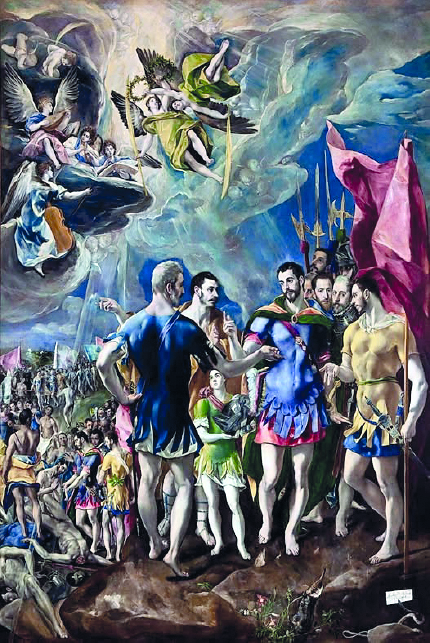 3-I Martiri Tebei. Dipinto di El Greco