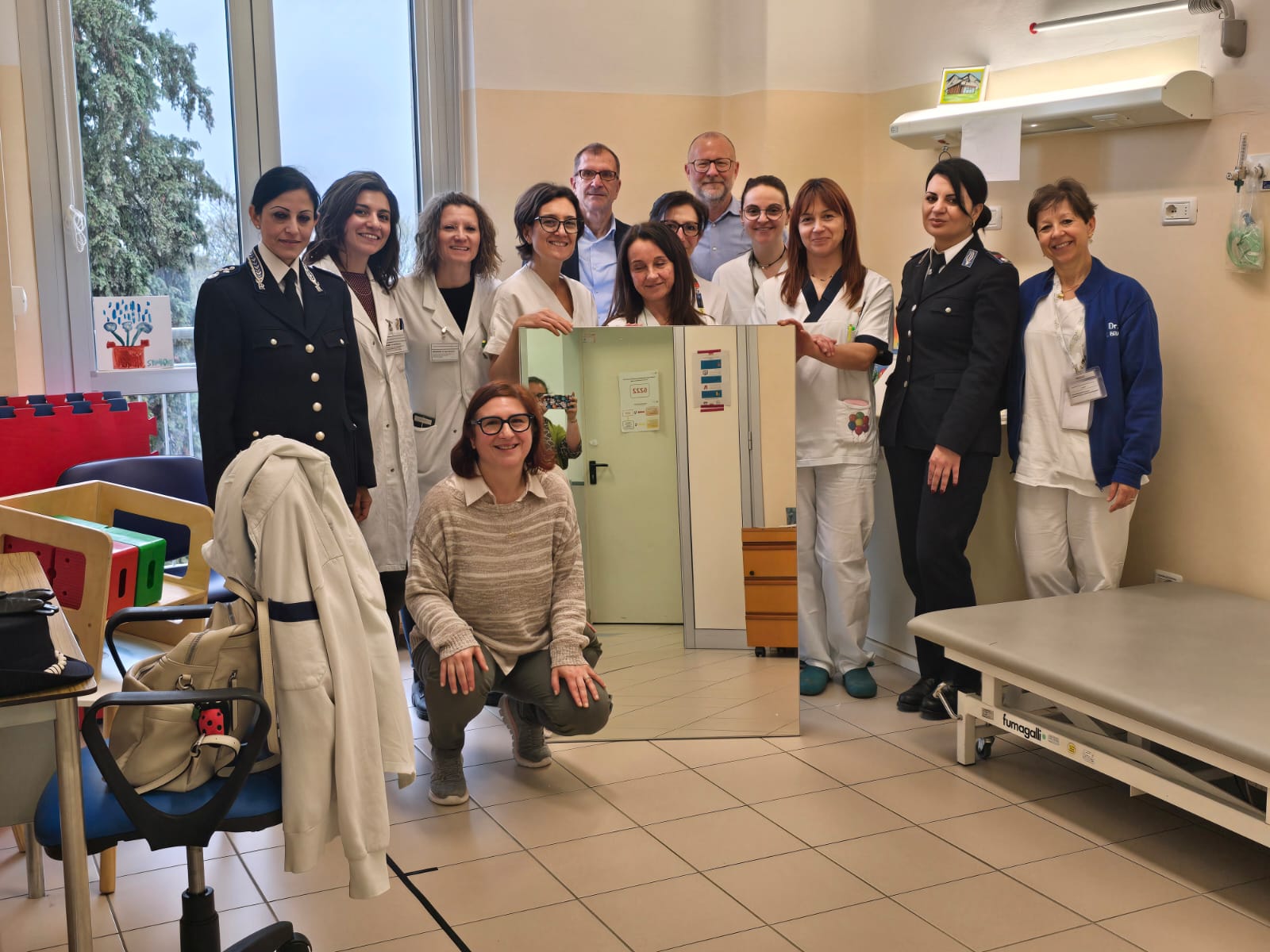 specchio modulare donato alla Npi di Cuneo
