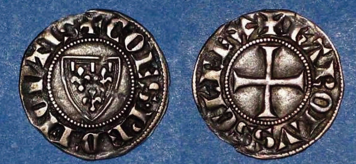La moneta d'argento di un quinto di grosso coniata dalla Zecca di Cuneo
