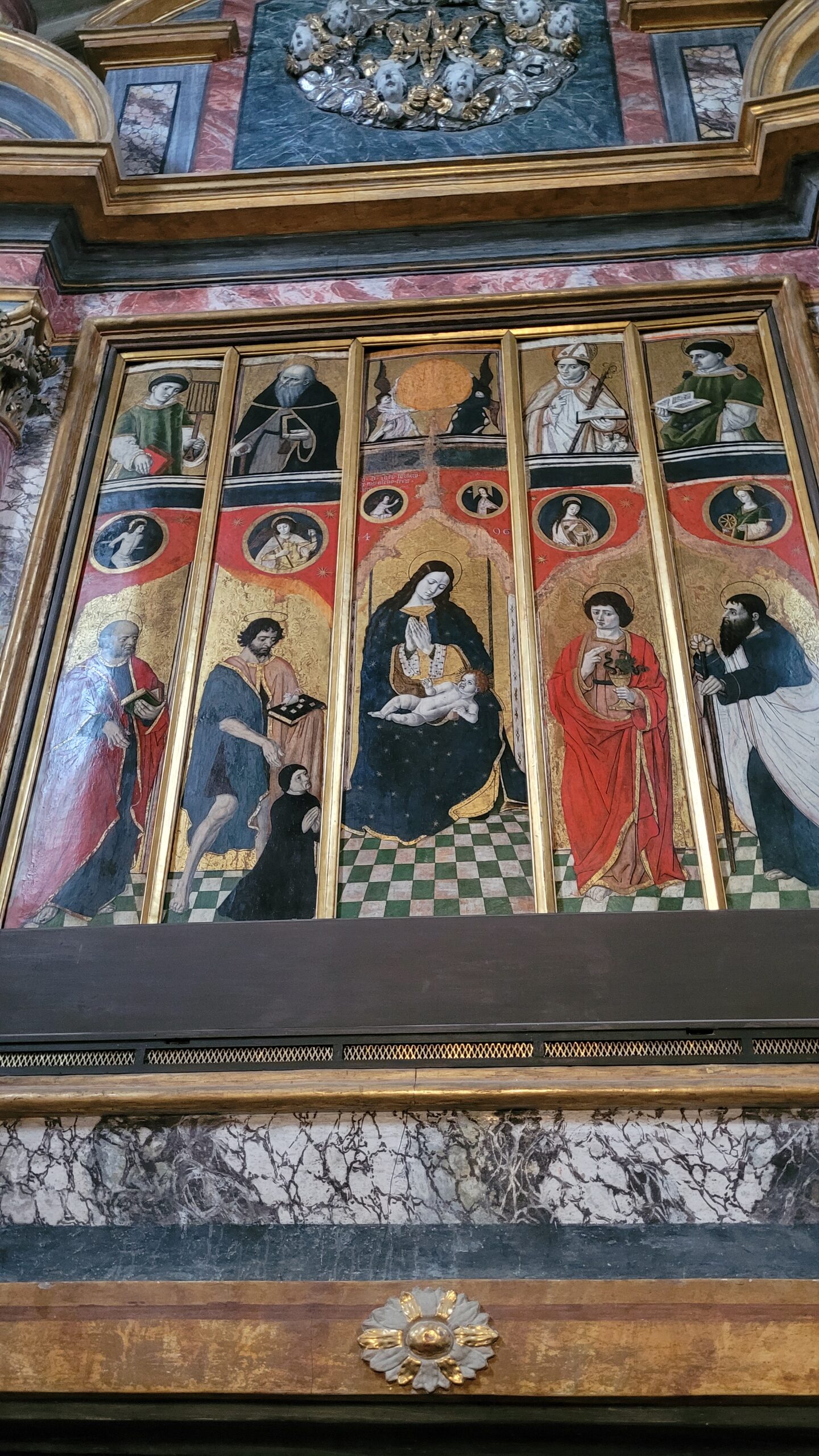 Trittico di Hans Clemer a Celle Macra